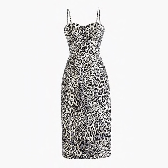 J. Crew Dresses & Skirts - NWT J.Crew Collection Strappy Dress in Leopard